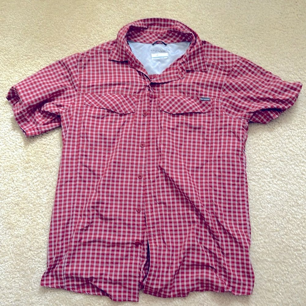 Columbia Omnishade Men’s buttons down short sleeve shirt MEDIUM